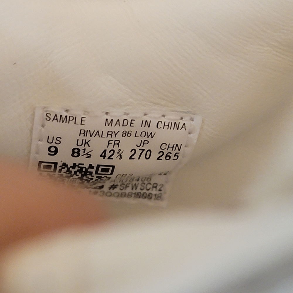 ADIDAS Rivalry 86 Low Sz 9 - Picture 2 of 4